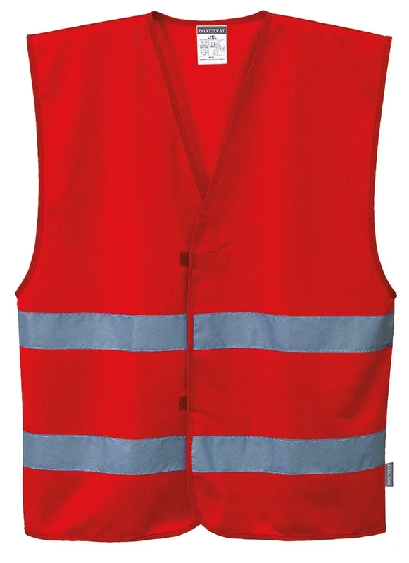 Portwest Iona Safety Vest - Red, Size S/M - F474RERS/M