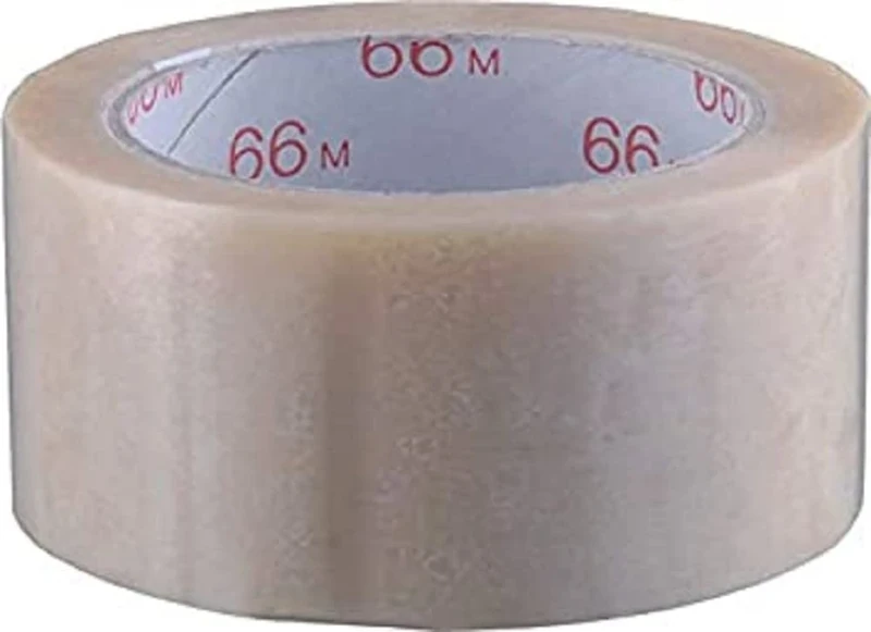 Antalis 4025648703775 Self-Adhesive Tapes, Low Noise, PVC, 50 mm x 66.00 m, Natural Rubber, Box of 36, Transparent