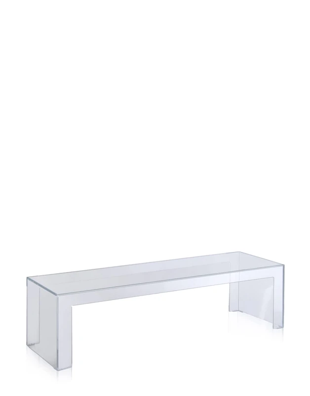 Kartell Invisible Side Furniture - Transparent PMMA - 125x45x38 cm