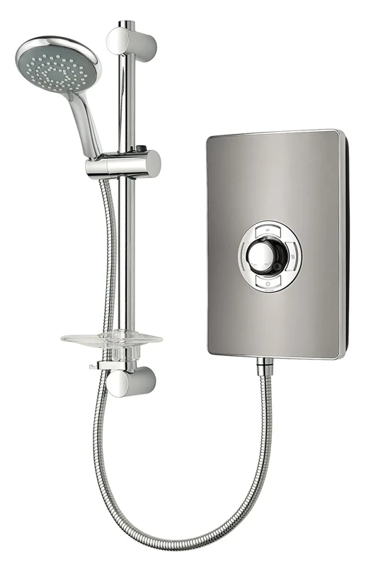Triton Collection 2 | Shower Electric | 9.5 KW | Triton Aspirante I Gun Metal I Electrical Showers | with Showerhead and Anti Twist Hose | Best Electric Shower Units for Bathrooms