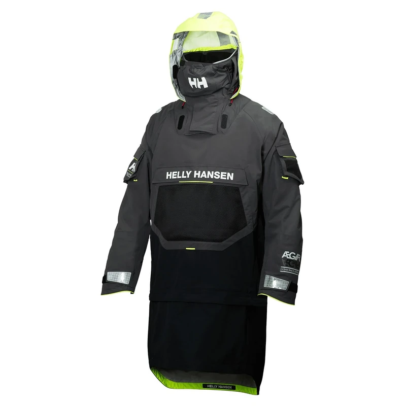 Helly Hansen Men's Sailing Ægir Ocean Performance Dry Top, Ebony, Small - Image 1