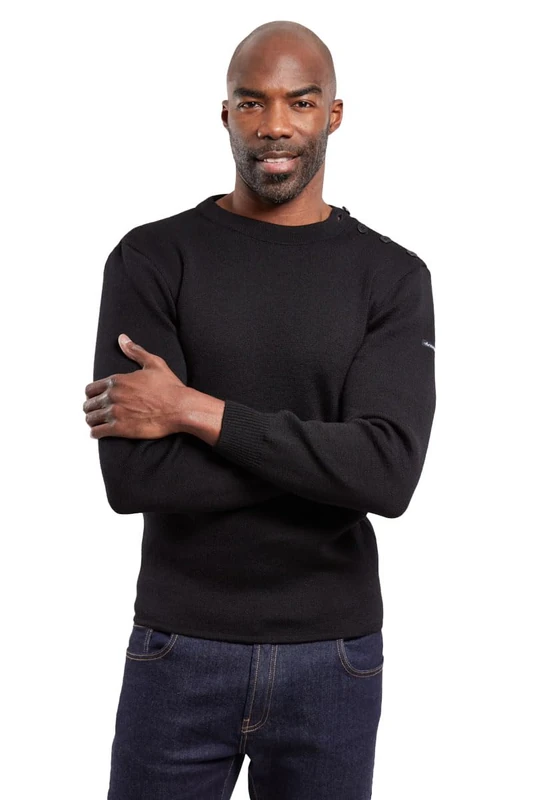 Armor Lux Men's Pull Marin Uni Fouesnant Jumper, Black, Medium