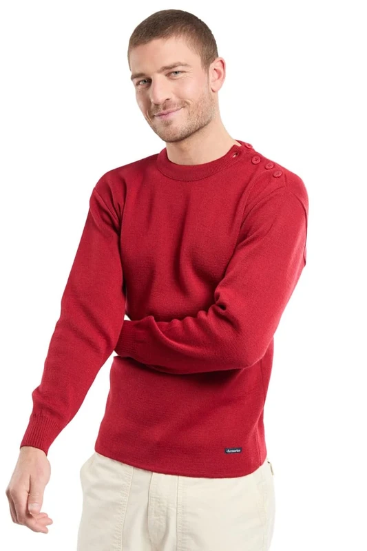 Armor Lux Men's Pull Marin Uni Fouesnant Jumper, Rouge (Q99 Piment), 2