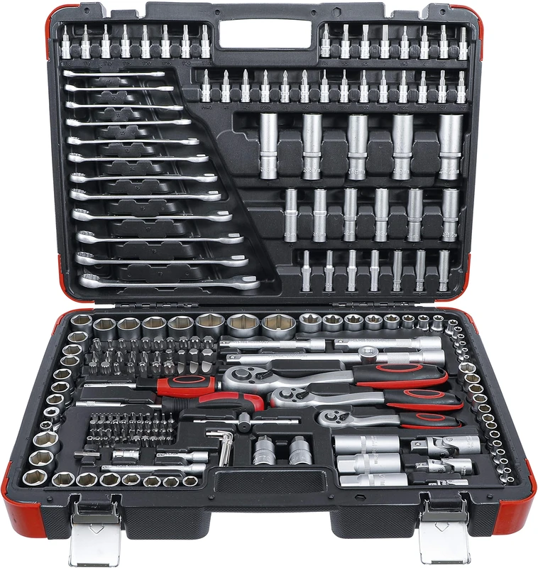 BGS Diy 15216 | Socket Set | 6.3 mm (1/4") / 10 mm (3/8") / 12.5 mm (1/2") Drive | 216 pcs.
