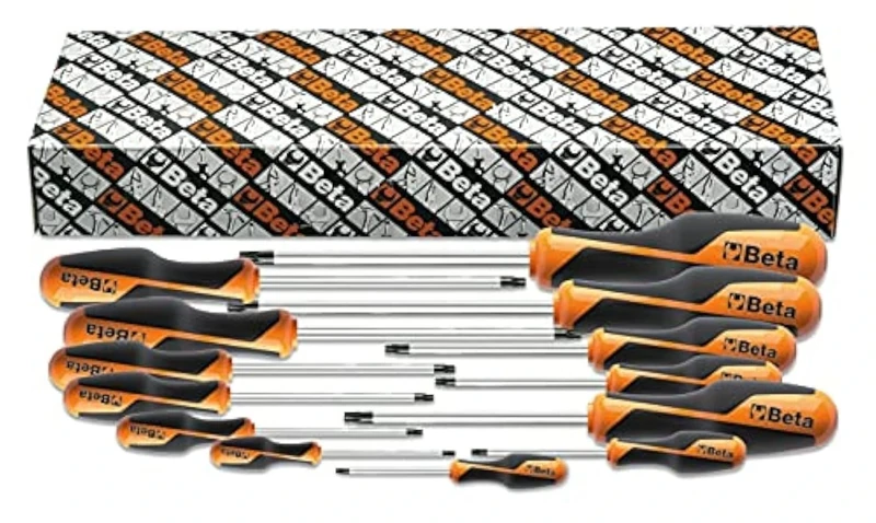 Beta 12670312 Model 1267 TX/S13 Drivers for Torx Head Screws with Handles, 13 Pieces