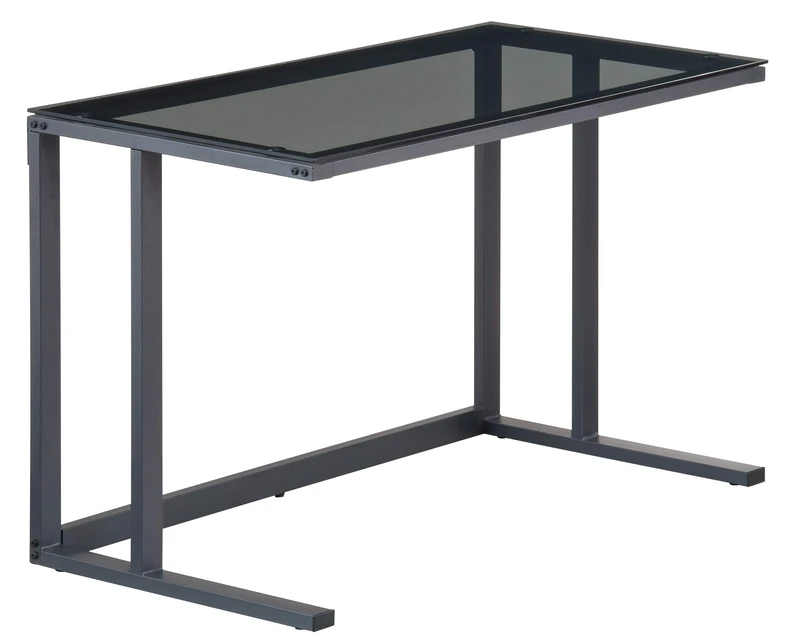 Alphason AW53385 Air Black framed and smoked glass Desk Black 770x1000x600mm