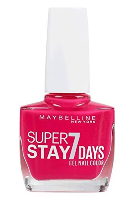 Maybelline SuperStay 7 Days Gel Nail Colour Number 190, 10 ml, Pink Volt