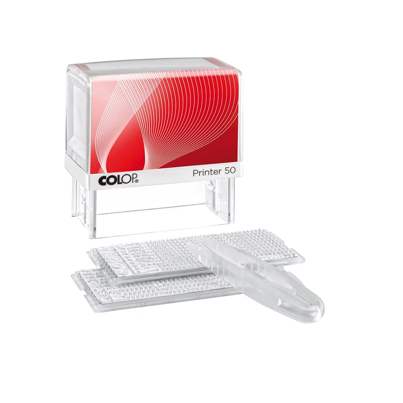 COLOP 100940 Printer 50/2 Set of 8 Lines to Set Yourself, Includes 2 Type Sets and Tweezers