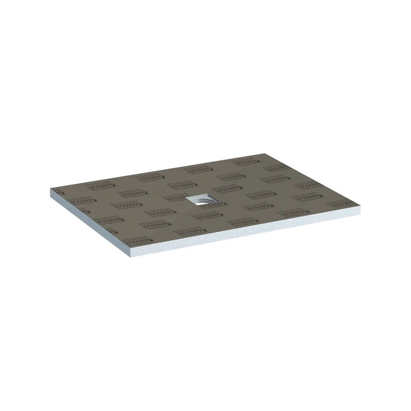 LUX ELEMENTS TUB-MR 1200/900 LTUBE10702 Waterproof Shower Tray, Ready to Tile, Size 120 x 90 cm, Grey