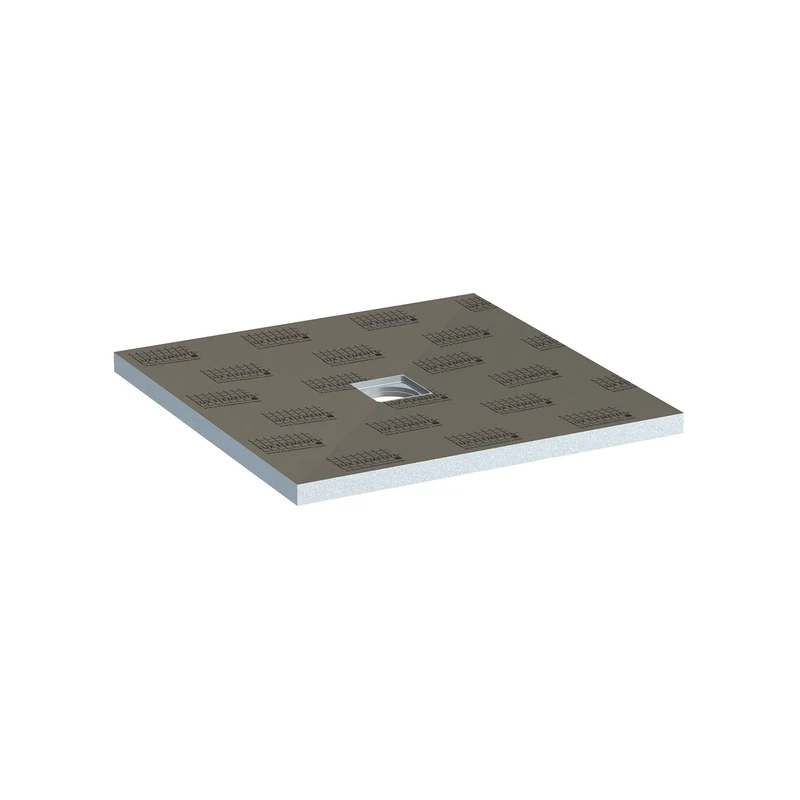 LUX ELEMENTS abgedichteter Duschboden Ready to Tile, TUB-MQ 900 LTUBE10101, Gray, 90 x 90 cm