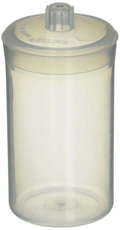 Kartell 1211Z85PK 261154-0005 Polypropylene Autoclavable Weighing Bottle with Polypropylene Lid, 40 mm OD x 69 mm Height, 60 ml Capacity, 14 g tare Weight (Pack of 10)