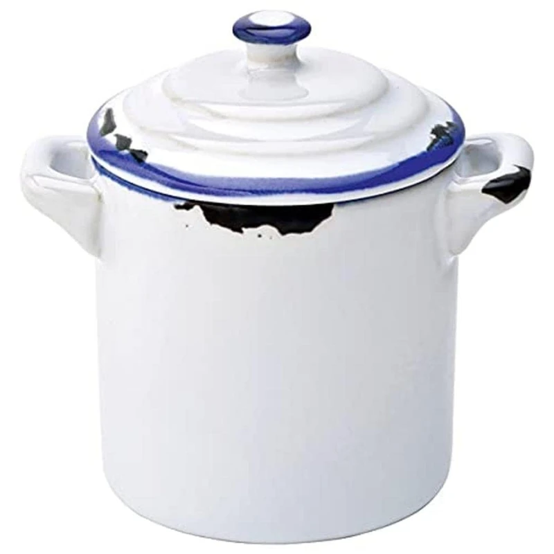 Utopia Avebury Blue Mini Pot 2.25inch / 6cm - Set of 6 - Oven Proof Mini Casserole Dish for Side Dishes and Sauces