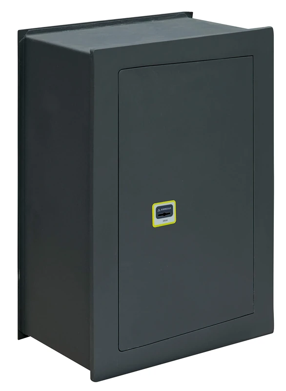 ARREGUI DI/7 Ideal 10 Bricking, Double bit Security, Five-Bolt Locking, User-Friendly Key, Wall Mounted Safe, 52 x 36 x 22 cm, Darkgray