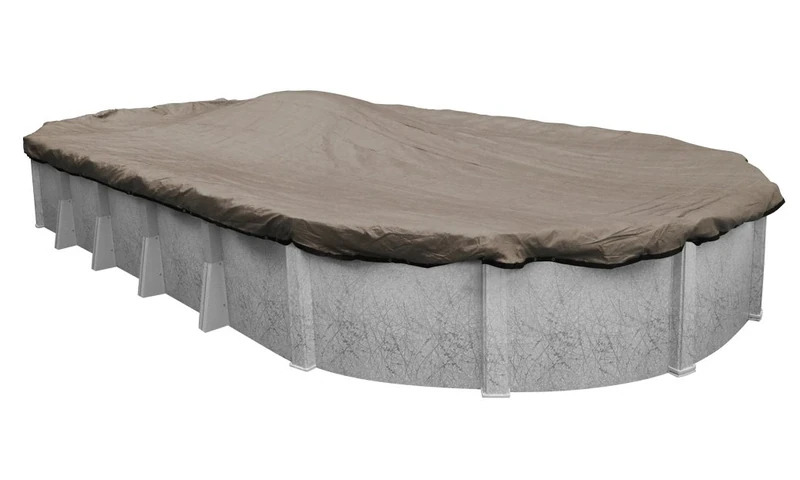 Robelle 431625-4 Premium Mesh XL Taupe Winter Cover for Oval Above Ground Swimming Pools, 16 x 25 Pool