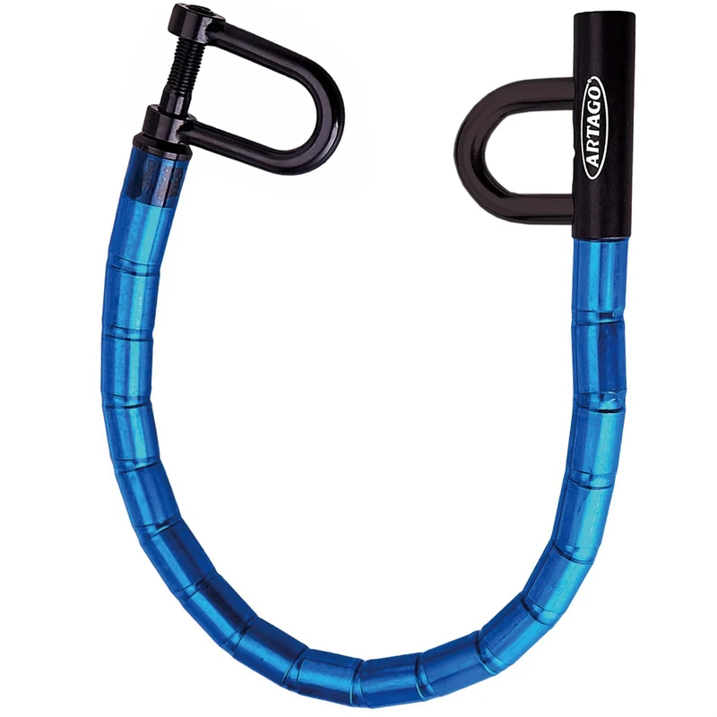 ARTAGO 582/B High-End Steering Wheel Car Seat Flexible Lock, More Practical Articulated Armored Steel Cable, Adjustable Universal Clutch Anti Theft Bar Lock Device for Vehicle Car Truck Van, Camper