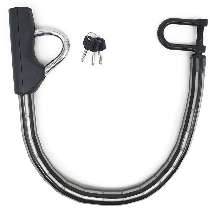 Bunker BA80N Steering Wheel Car Lock, Vehicle Anti-Theft Steering Wheel Seat, Articulated Shield, 20/5000 Resultados de traducción Armored Steel Cable, Universal