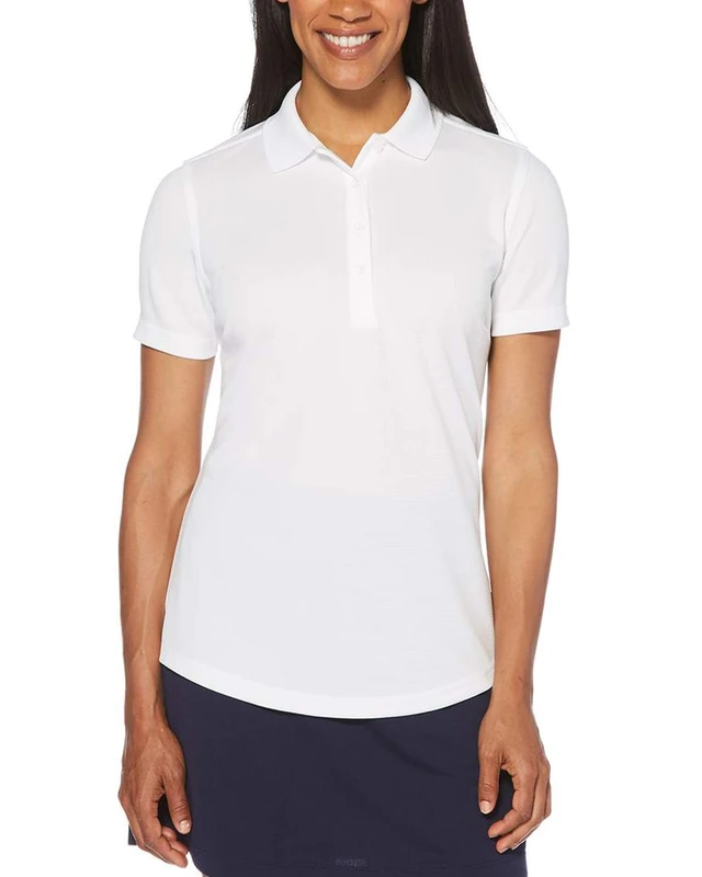 Callaway Women's Golf Short Sleeve Core Performance Polo Shirt, White, X-Large - Image 1