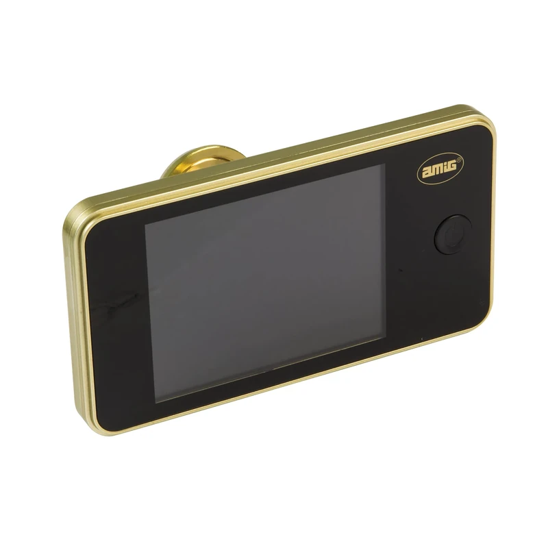Amig - Digital Door Viewer with 3.2 Inch LCD Display DWR 3.2 HD Video Camera Spy Easy Installation and Use Spy: 14-30 mm Gold Colour