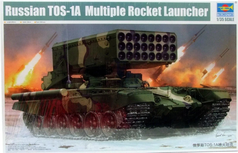 Trumpeter Russian TOS1 24-Barrel Multiple Rocket Launcher Model Kit (1/35 Scale)