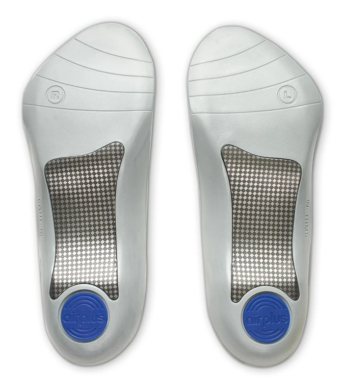 UK AP Airplus Men's Plantar Fascia Insole - Orthotic Arch Support for Superior Comfort & Stability - Shock-Absorbing Design - Black, Medium