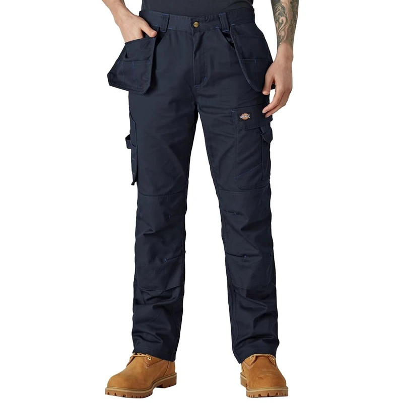 Dickies Men's Redhawk Pro Trousers Work Utility Pants, Navy Blue, 40W / 34L