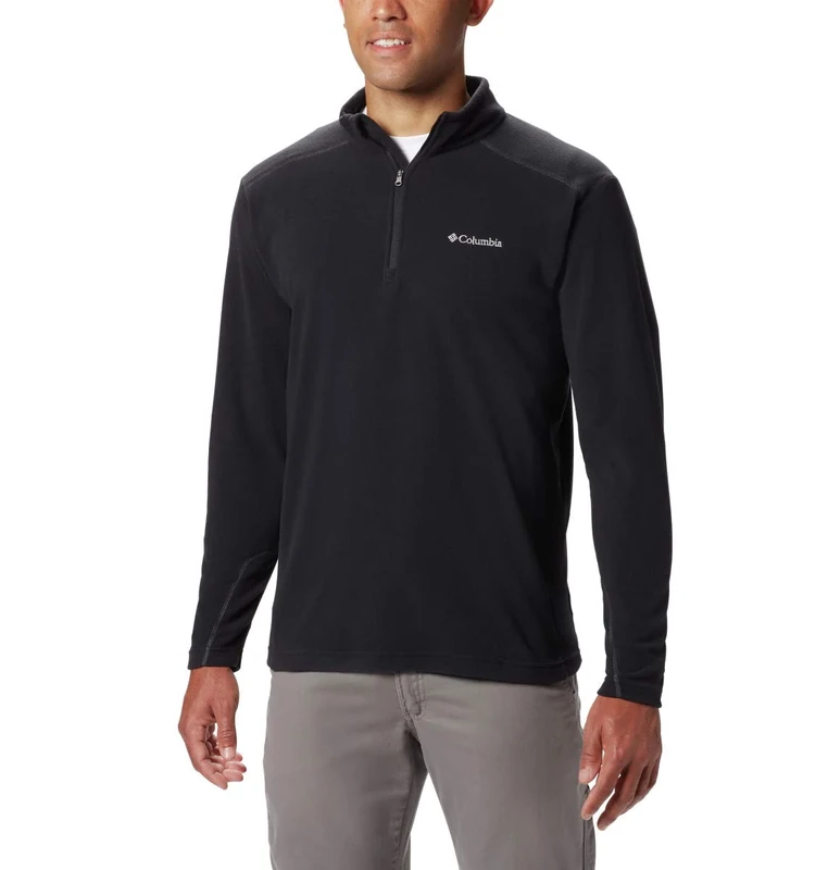 Columbia mens Klamath Range Ii Half Zip Pullover Sweater, Black, 4X Tall US