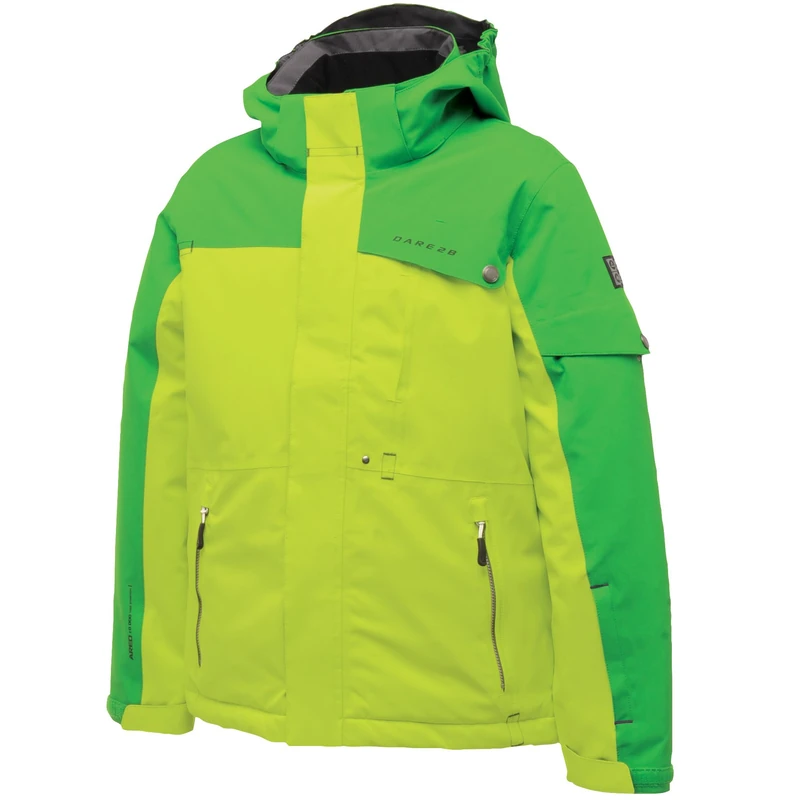 Dare 2b Boys up Tempo Jacket - Lime Zest/Fairway Green, 11-12 Years