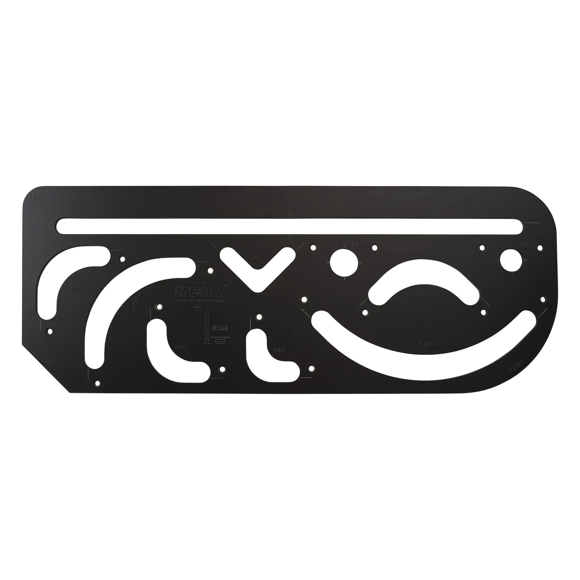 Trend Aperture Radius Jig for Routing Out Apertures, Recesses for Sinks, Hobs & Curved Cabinets , AR/JIG