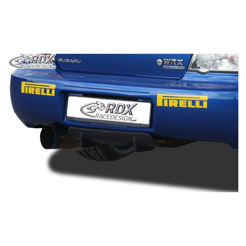 RDX Racedesign Rear bumper skirt 'Diffusor U-Diff' compatible with Subaru Impreza 3 (GD) WRX 2005-2007 (PU)
