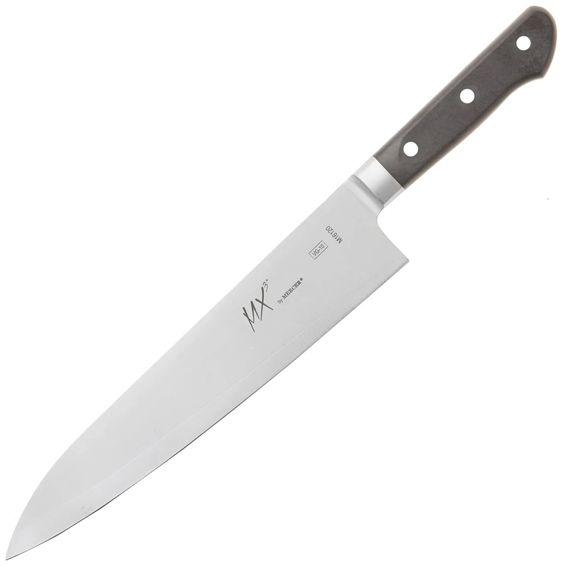 Mercer Culinary MX3 Premium San Mai VG-10 Steel Core Blade Gyuto Chef Knife, 240mm 9 1/2 Inch
