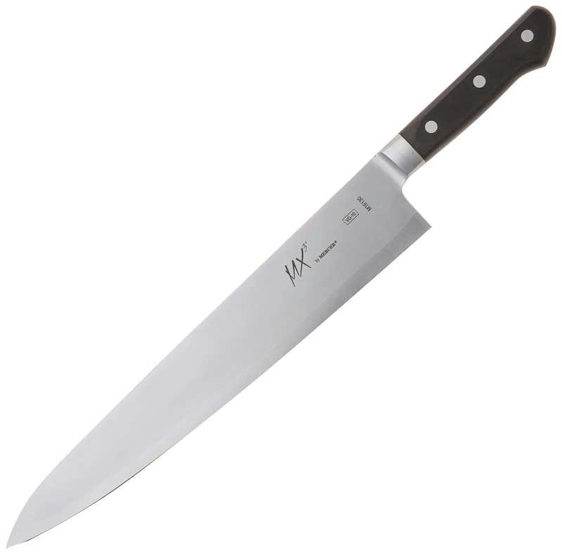 Mercer Culinary MX3 Premium San Mai VG-10 Steel Core Blade Gyuto Chef Knife, 300mm 11 4/5 Inch