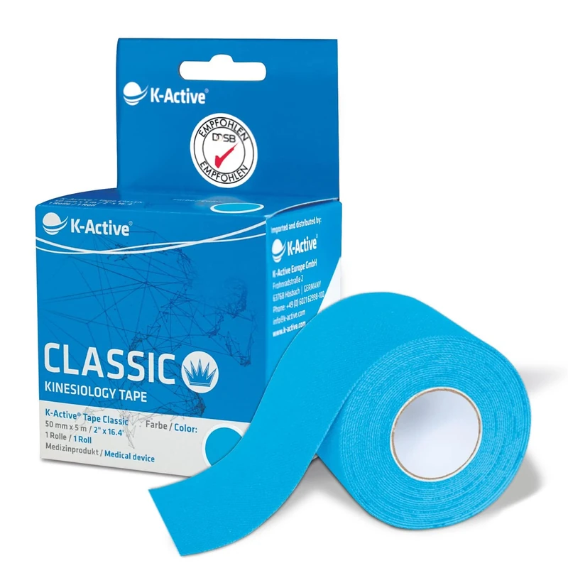 Kinesiotape, k-Active Bandage, 5 cm x 5 m, 1 roll