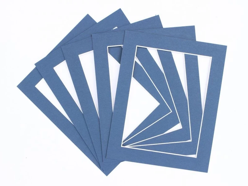 Frame Company Pack of 10 Oxford Blue Mounts 60x60cm for 40x40cm *Choice of Colours*