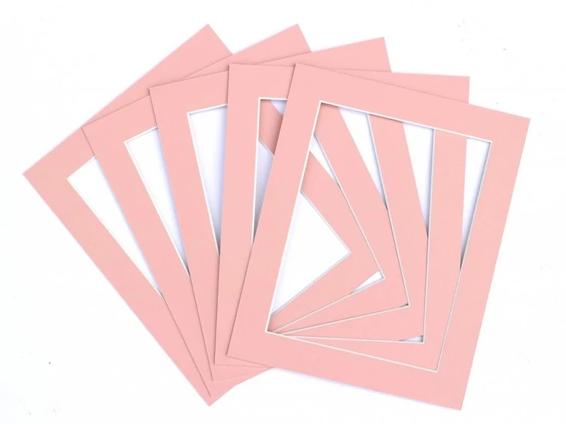 Frame Company Pack of 10 Pink Mounts 80x60cm for 60x40cm *Choice of Colours*