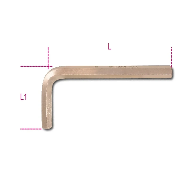 Beta 960764 Model 96 BA4 Sparkproof Offset Hexagon Key, 4 mm Size