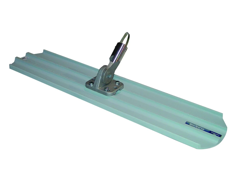 Bon 82-428 24 x 8-inch Round End Magnesium Concrete Bull Float with Universal Button Hole Bracket