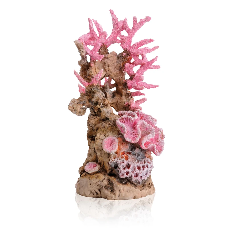 biOrb Fish Tank Decorations, Coral Reef Aquarium Ornament (Pink Colour), Beautifully Detailed Artificial Fish Tank Accessories To Add Colour, Natural-Looking Aquarium Decor For Scenic Background