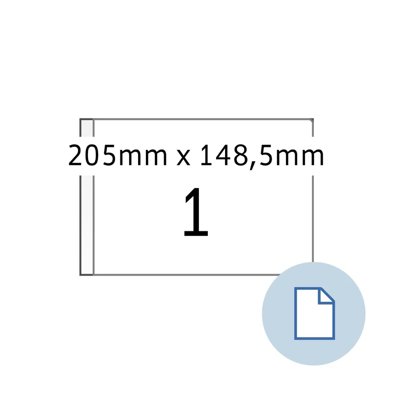 Herma 8493 Universal Labels Dataprint 205 x 148.5 mm, White
