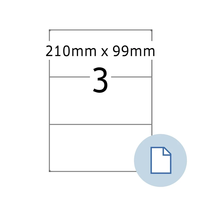 Herma 8403 Dataprint Universal Labels 210 x 99 mm – White - Image 1