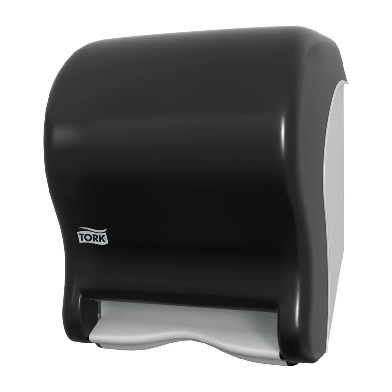 Tork 86ECO Hand Towel Roll Dispenser, Electronic, Touch-Free, 14.39" Height x 11.78" Width x 9.12" Depth, Smoke (Case of 1 Dispenser) Can be used with Tork RB351, RB8002, RK350A