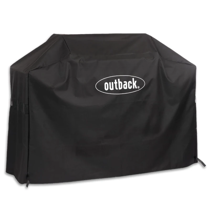 Outback Premium Vented Cover for Dual Fuel 4 & Combi 4 BBQ Heavy Duty - Breathable - Water Resistant - High Thread Count - Outback Original Accessory – OUT370641, Black