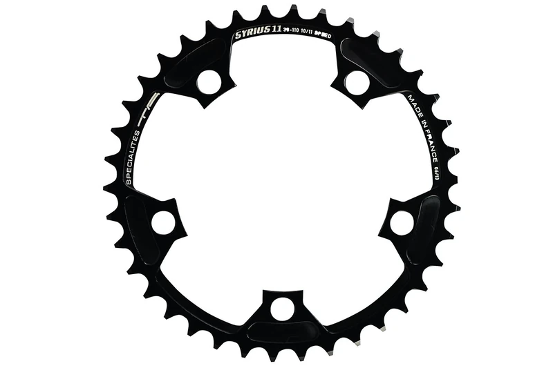 Spécialités TA Syrius 110pcd 10/11 Speed Chainring, Black, 36t, Inner