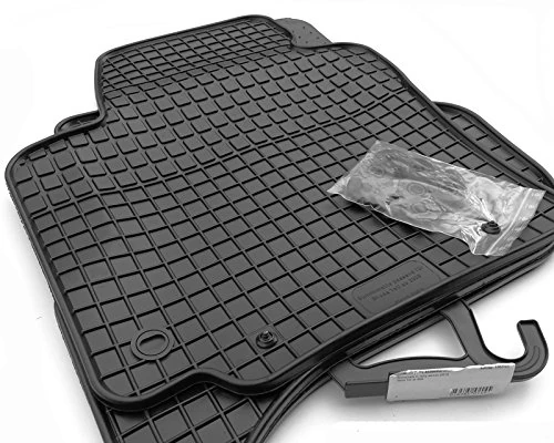 PETEX Rubber Mats Suitable for Yeti from 2009-10/2017 Floor Mats Black Set of 4