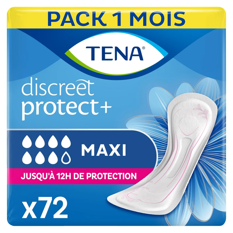 Tena Lady Maxi x12 (x6) - Urinary Protection, Urinary Protection During Pregnancy - 72 Pieces - 1 Unit