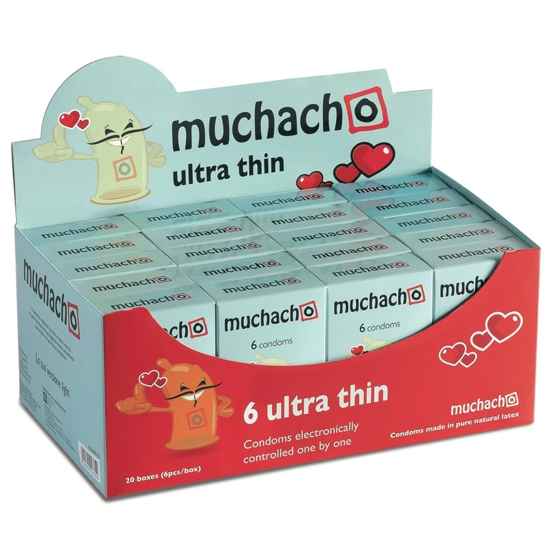 Muchacho Ultra Thin Condoms Safe - 20 Pack of 6 (120 Condoms) - Image 1