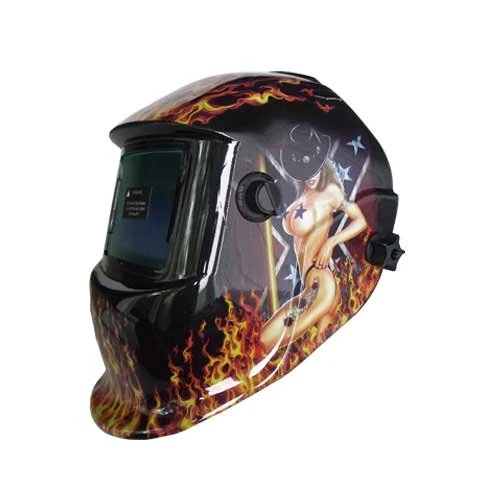 Mauk Exclusive 1758 Auto-Darkening Welding Helmet with Pin-Up Girl Motif