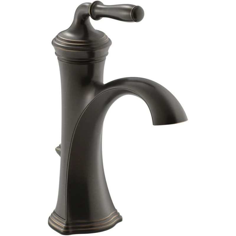 KOHLER K-193-4-2BZ Devonshire Single-Handle Bathroom Sink Faucet, Oil-Rubbed Bronze