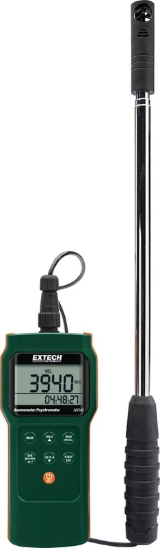 Extech Instruments AN340 CMM/CFM Anemometer and Psychrometer Data Logger