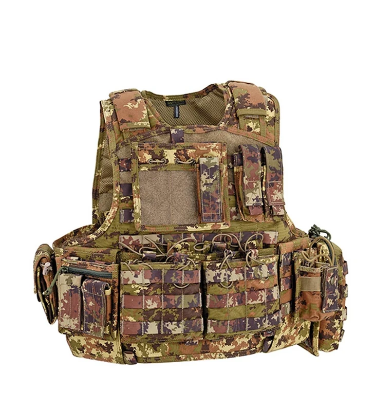 DEFCON 5 Body Armor Carrier Set Plate Carrier, Unisex, Body Armor Carrier Set, Italian Camo, One Size