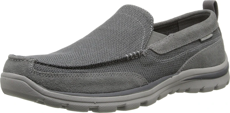 Skechers Men's Superior Milford Low-Top Trainer, Gray - Grau (CCGY), 7.5 UK
